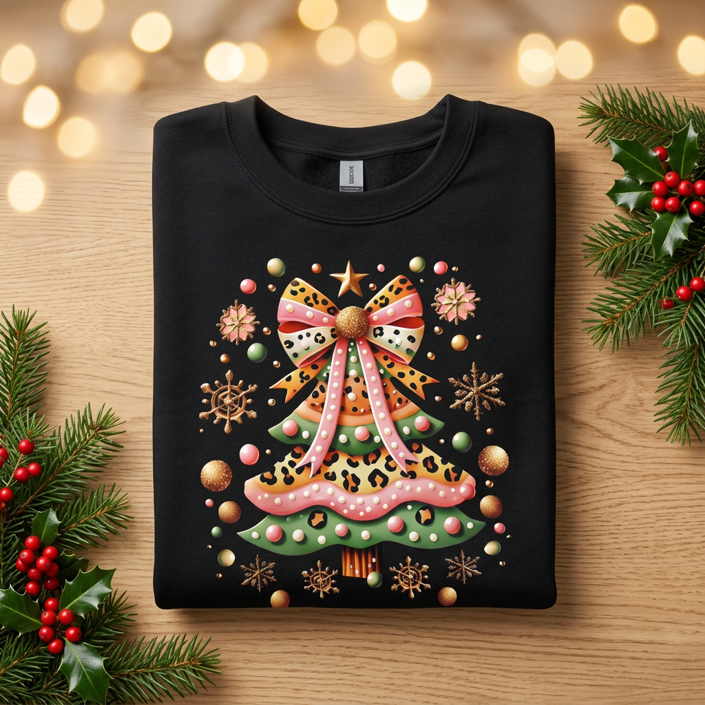 Christmas Tree Delight Crewneck (Ready to Ship)