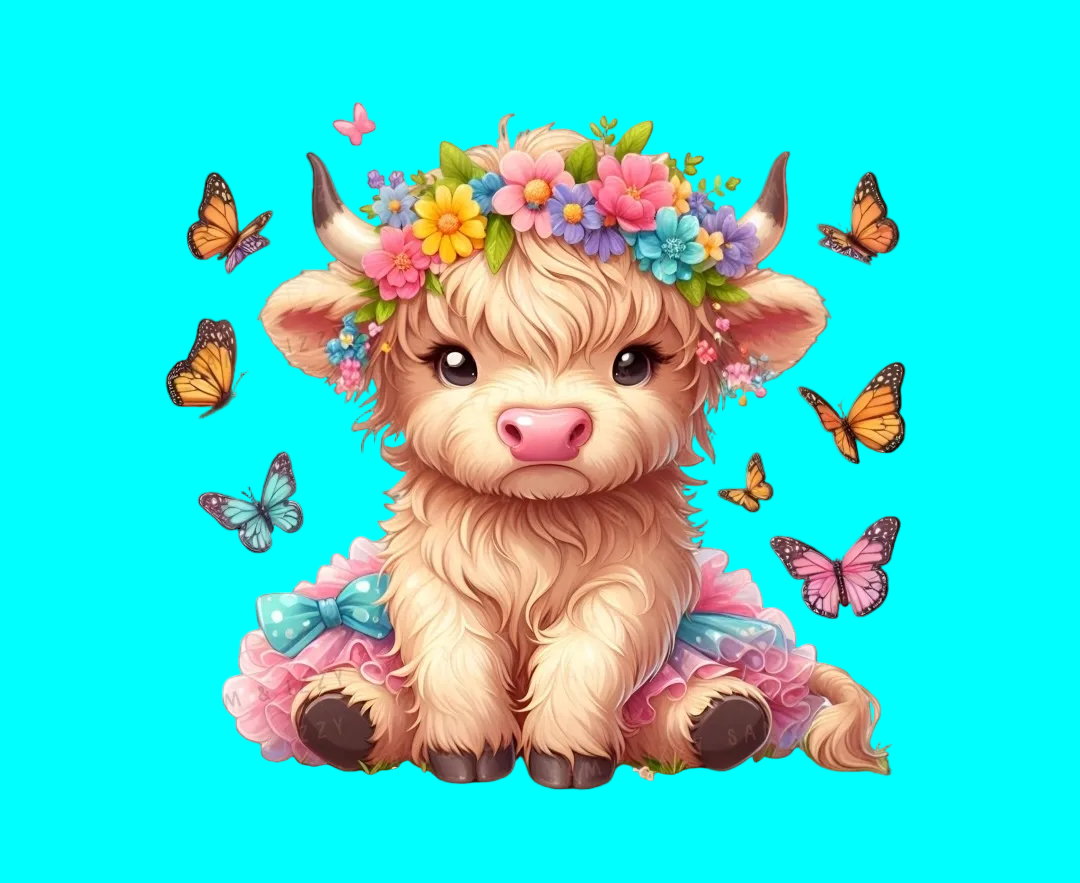 BUTTERFLY COW (5 TRANSFERS AVAILABLE FOR THIS PRODUCT)