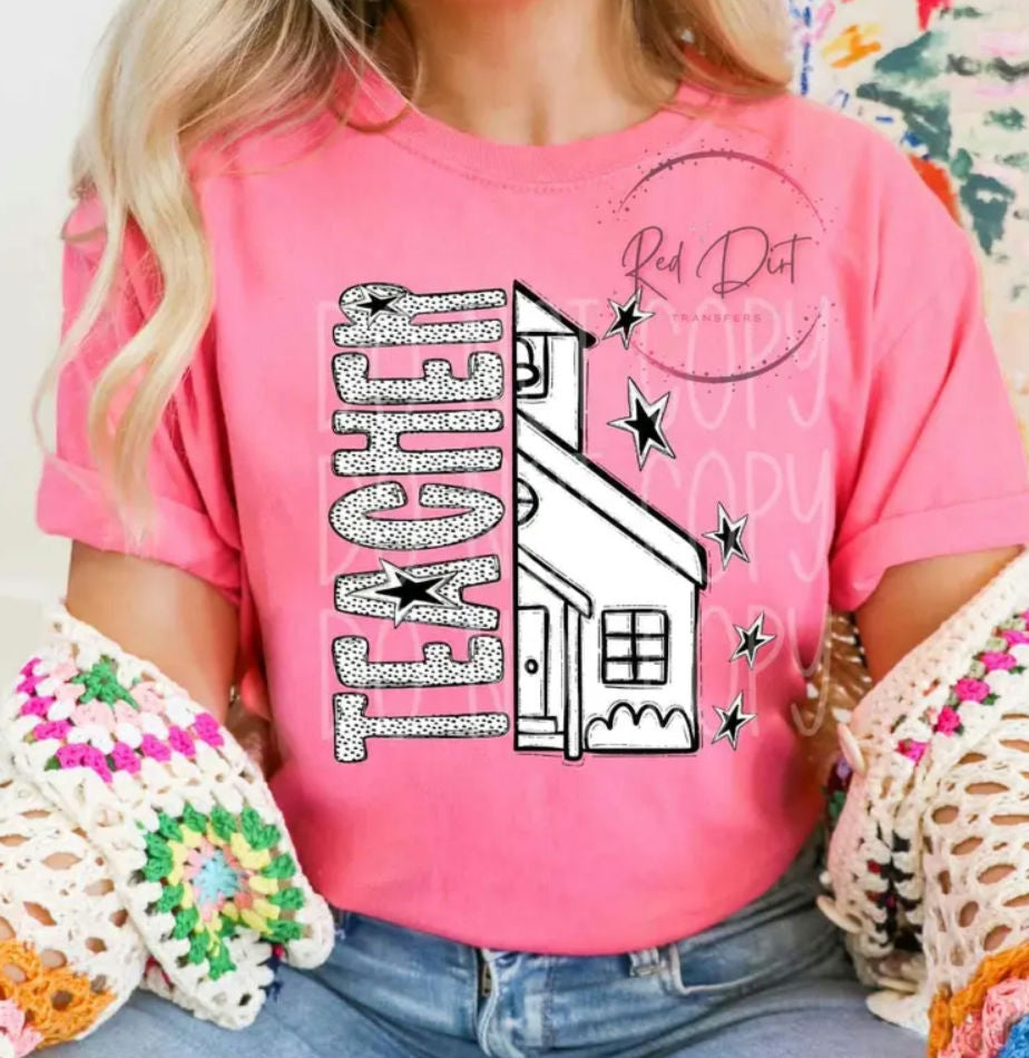 Teacher/School House Design T-Shirt image 0