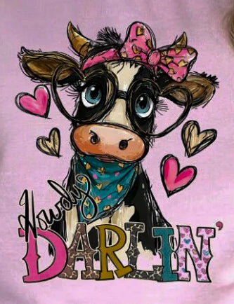 GLITTER HOWDY DARLIN (3 TRANSFERS AVAILABLE FOR THIS PRODUCT)