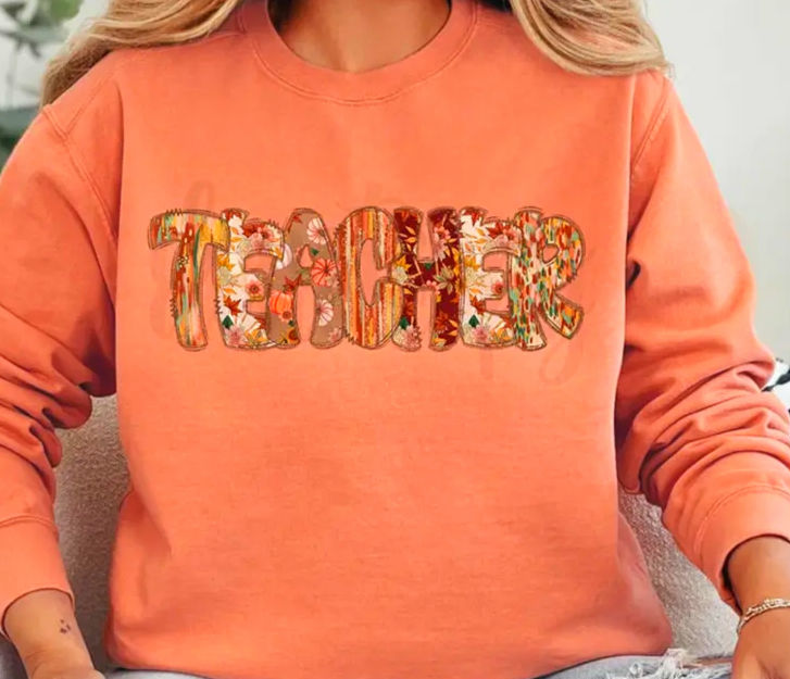 Teacher (Fall Colors) T-Shirt image 0