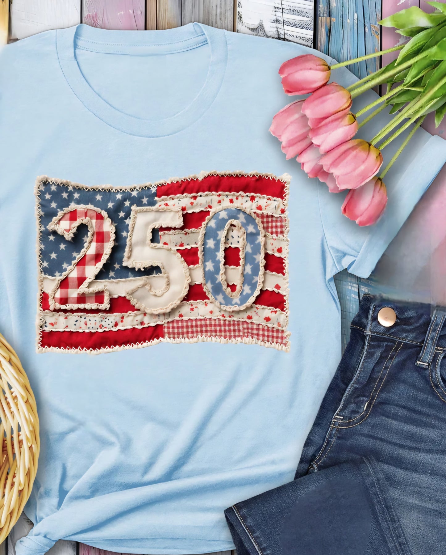 250 AMERICAN FLAG (2 TRANSFERS AVAILABLE FOR THIS PRODUCT)