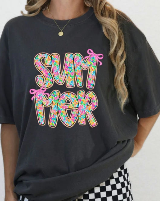 Summer with Pink Bows image 0