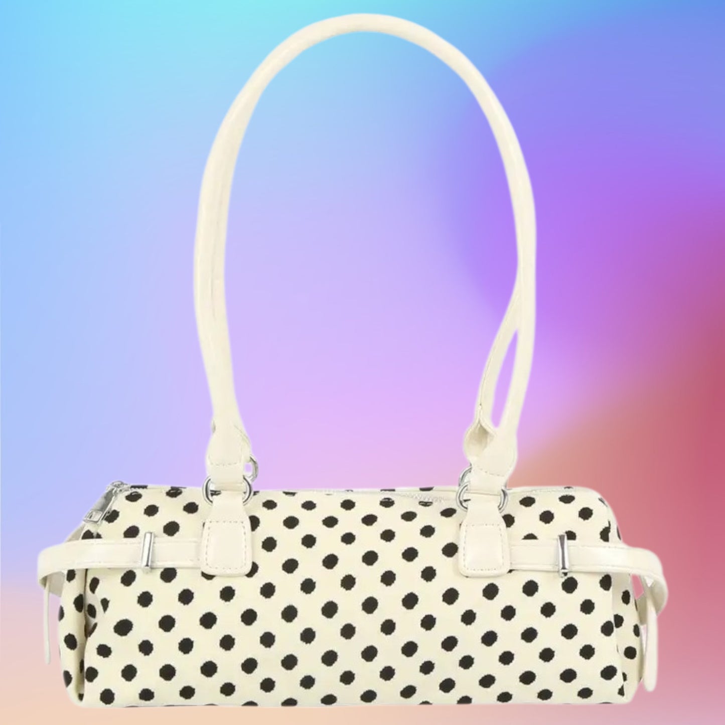 Polka Dot Retro Barrel Bag 03/06/26 RTS