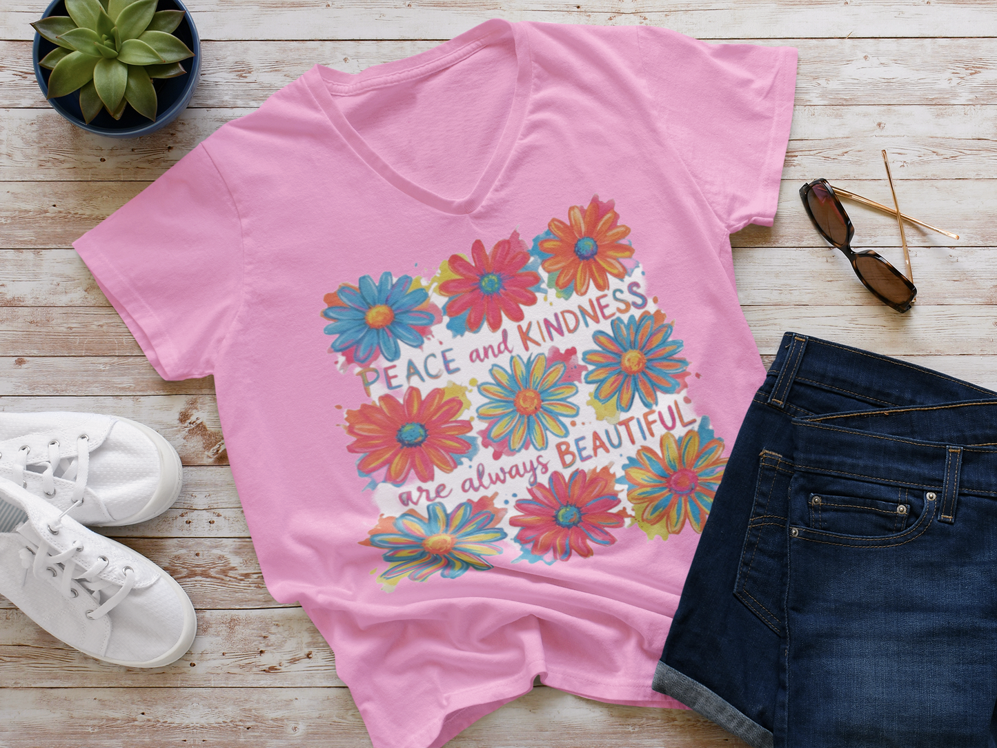 PEACE AND KINDNESS ARE ALWAYS BEAUTIFUL (2 TRANSFERS AVAILABLE FOR THIS PRODUCT)