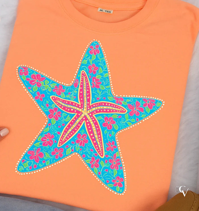 GLITTER Colorful Starfish image 0