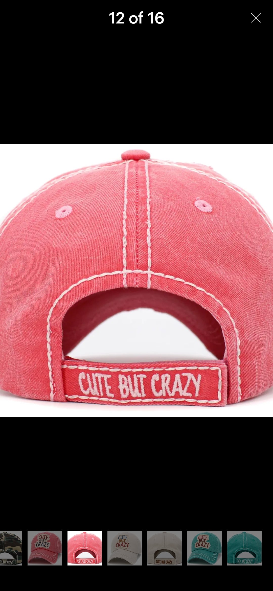 Vintage Crazy But Cute Pink Ballcap image 1