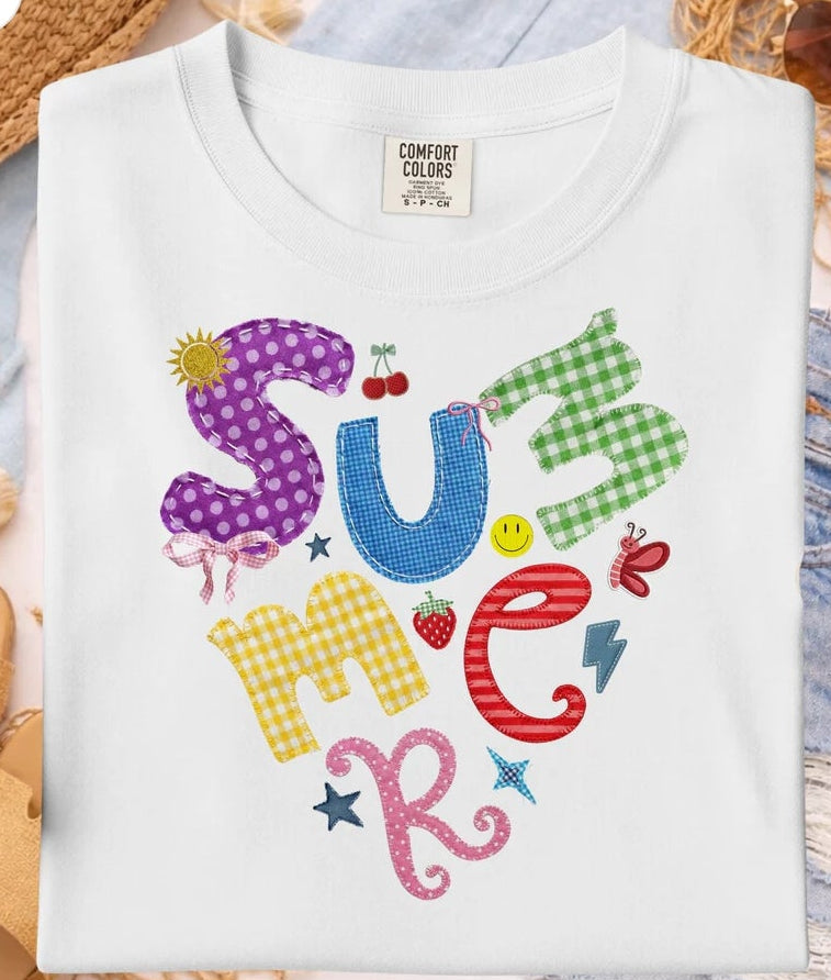 Faux Patchwork Summer (2 TRANSFERS AVAILABLE FOR THIS PRODUCT) 3/29/26 RTS