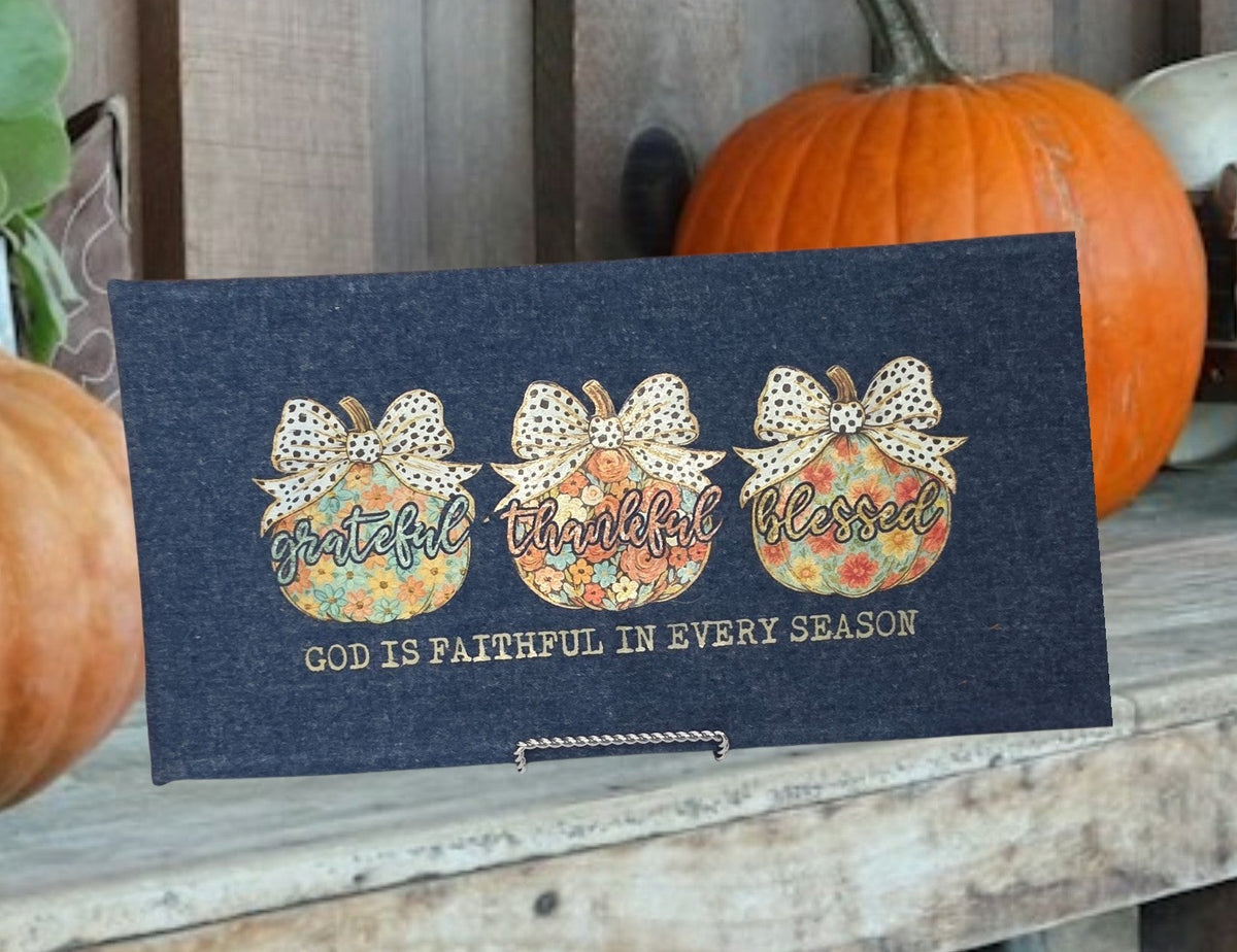 God I’d Faithful in Every Season Canvas Print