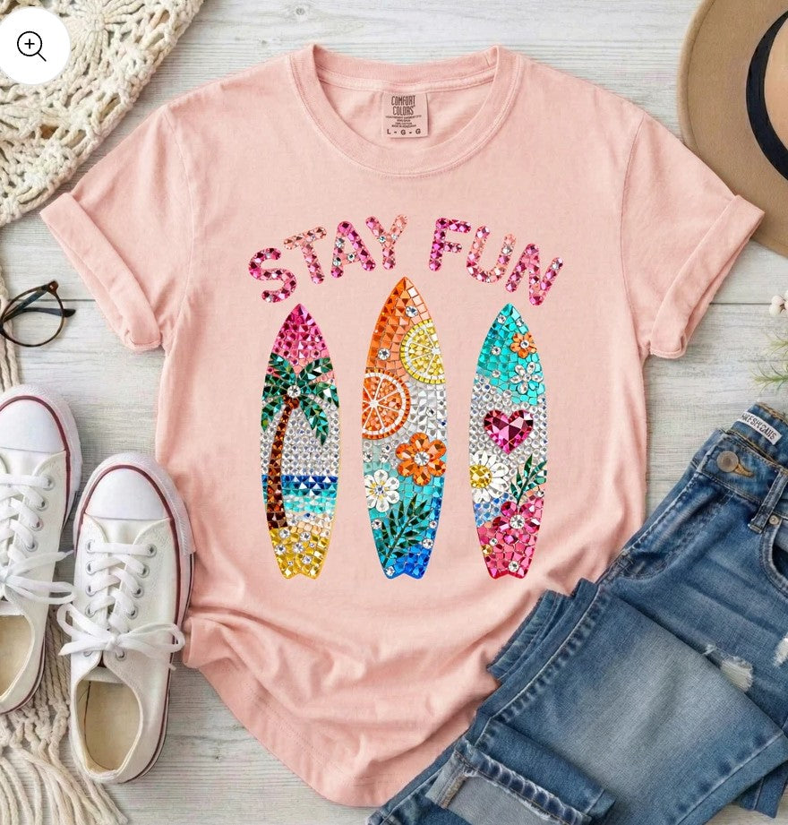 Stay Fun Surfboards (3 TRANSFERS AVAILABLE FOR THIS PRODUCT) 4/13/26