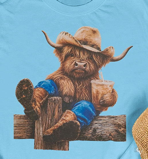 Cow and Ice Tea (2 Transfers available for pressing)