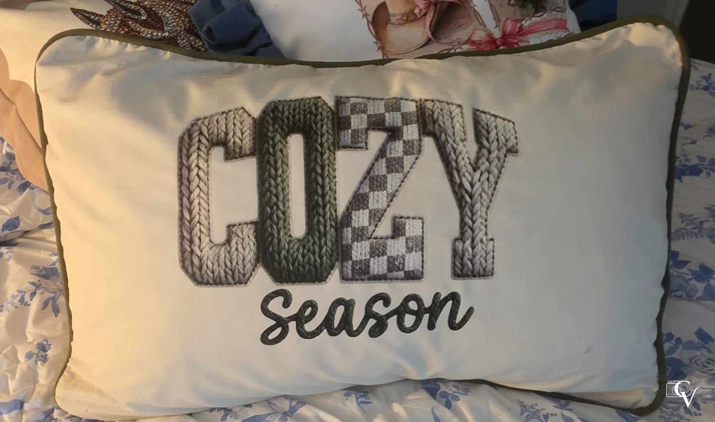 Cozy Season Throw Pillow