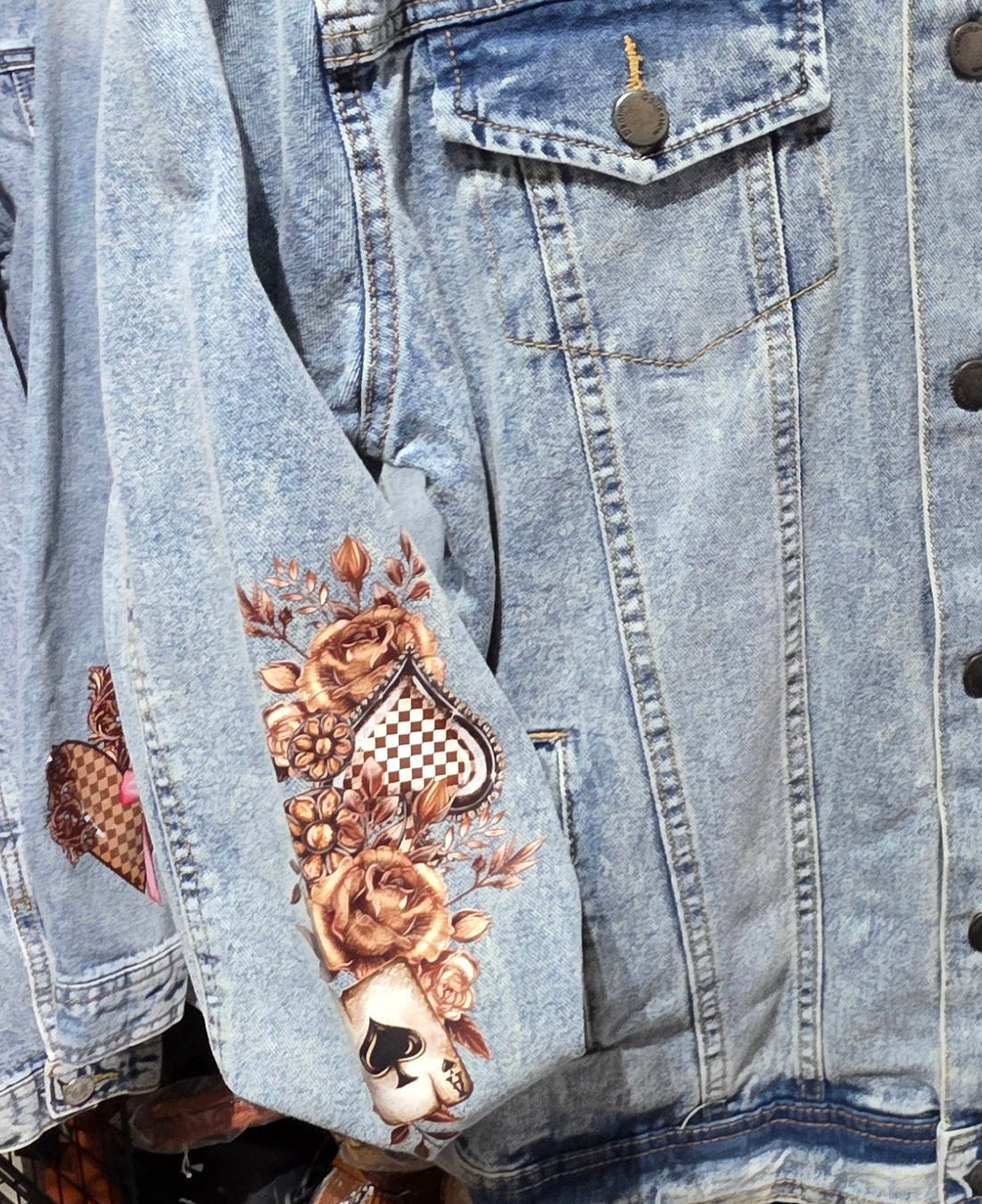 Ace Of Spades Jean Jacket