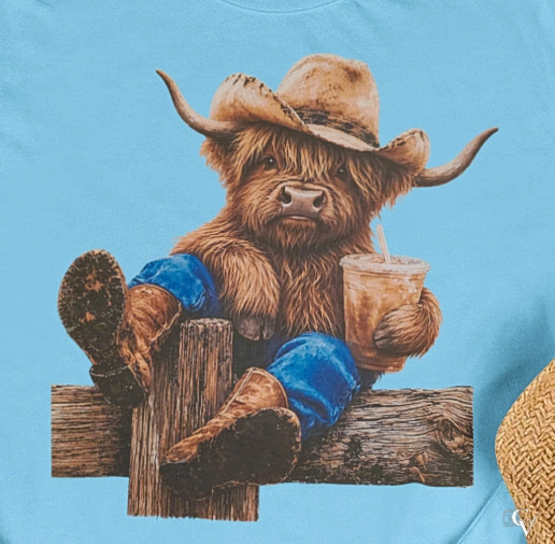 Cow and Ice Tea (2 Transfers available for pressing)