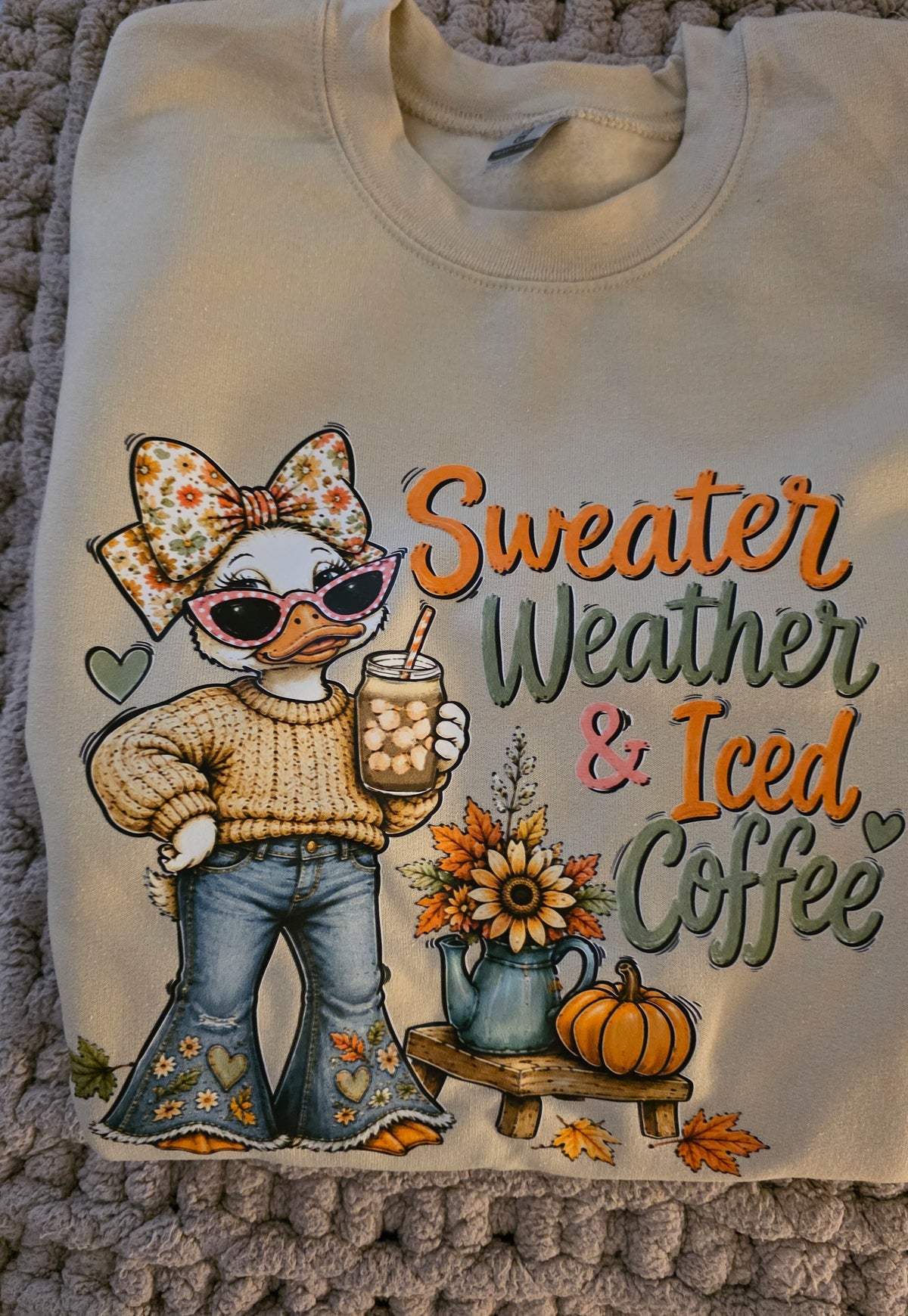 Sweater Weather & ,Ice Coffee Crewneck