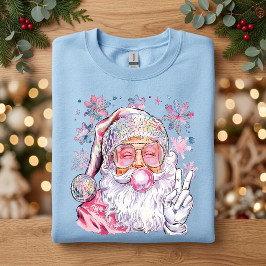 Bubble Gum Santa Crewneck (Ready to Ship)