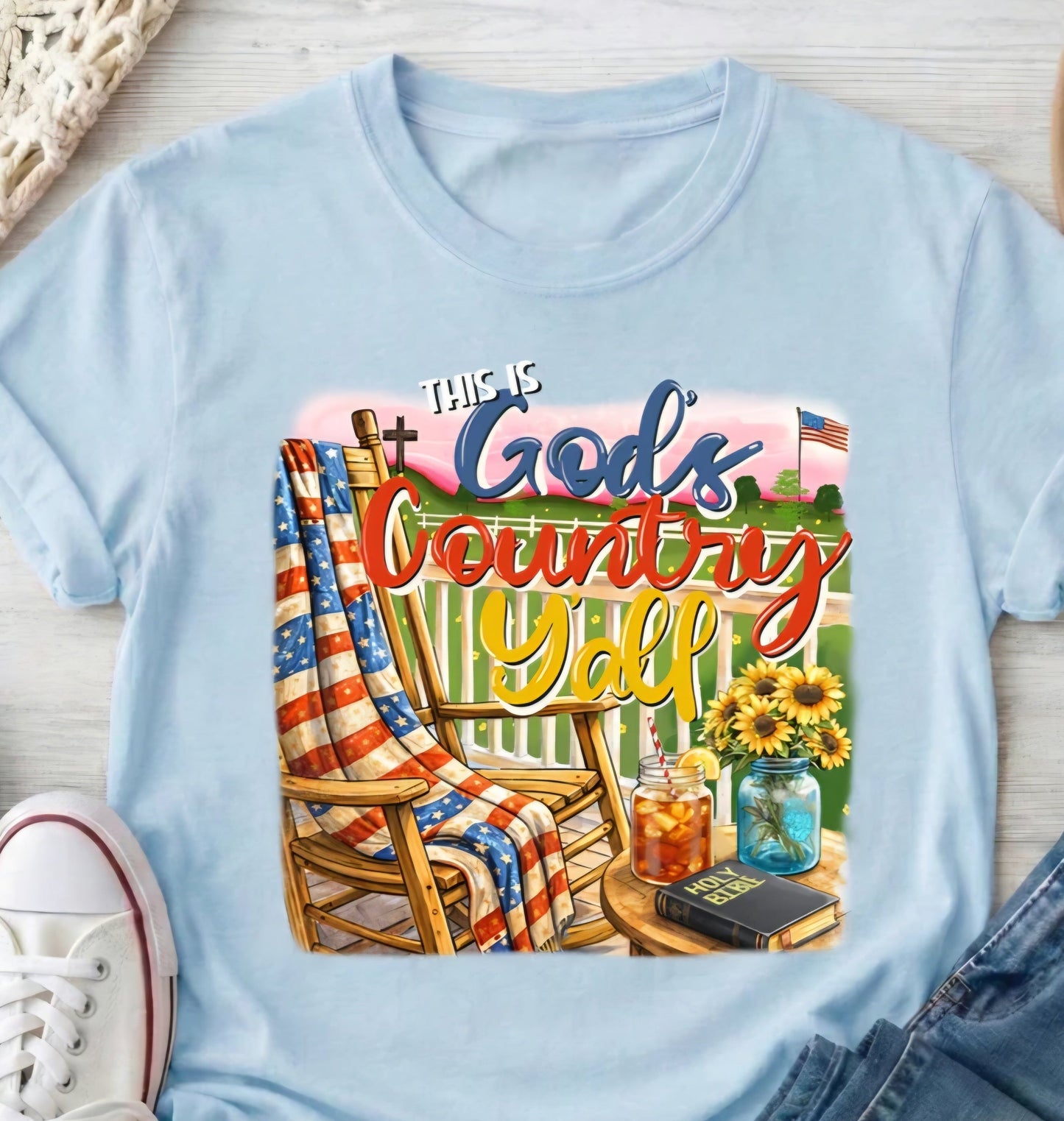 THIS IS GOD’S COUNTRY YA’LL (2 TRANSFERS AVAILABLE FOR THIS PRODUCT) 4\22\26