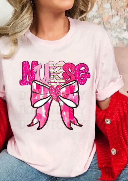 Nurse Pink Bow image 0
