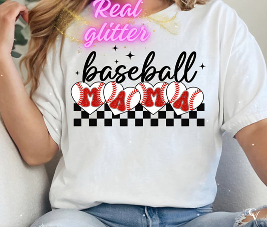 Glitter Baseball Mama (2 Transfers available for pressing)  Nukustomz Transfers