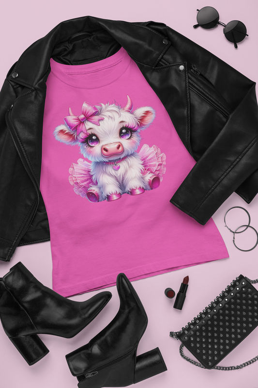 PRETTY PINK COW (3 TRANSFERS AVAILABLE FOR THIS PRODUCT)