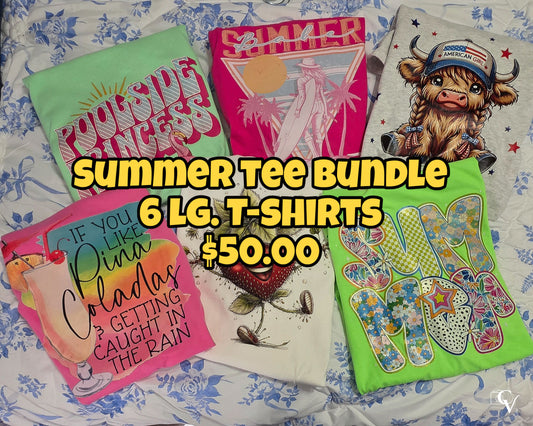 6 Lg Tee Bundle for Summer