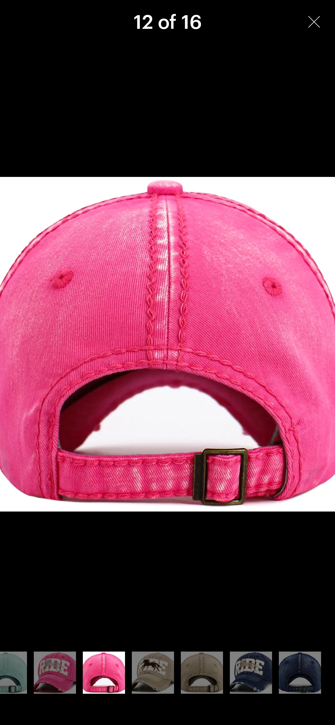 Vintage Pink Ride w / Horse Ballcap image 1