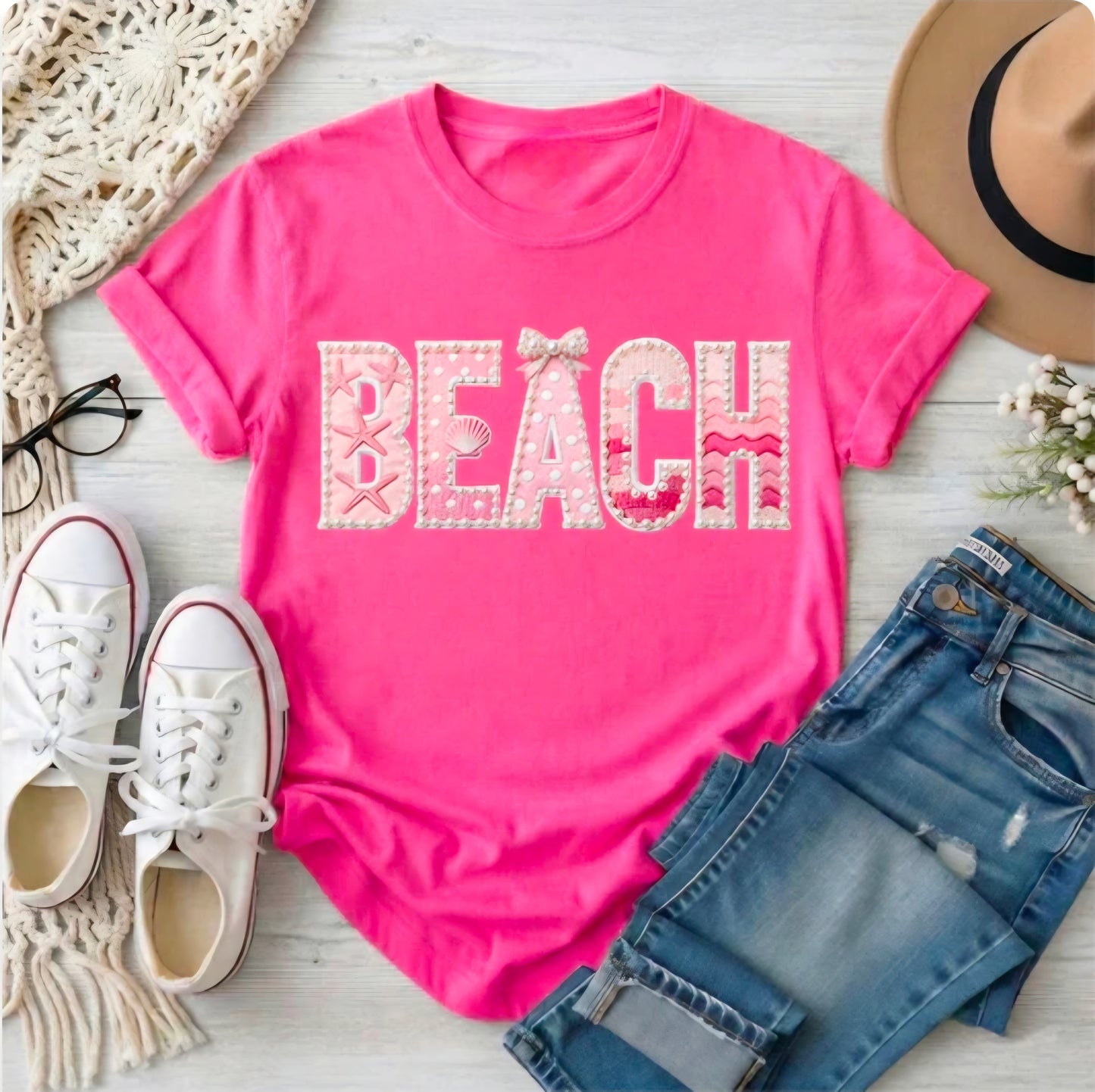 BEACH PINK PEARL (3 TRANSFERS AVAILABLE FOR THIS PRODUCT)
