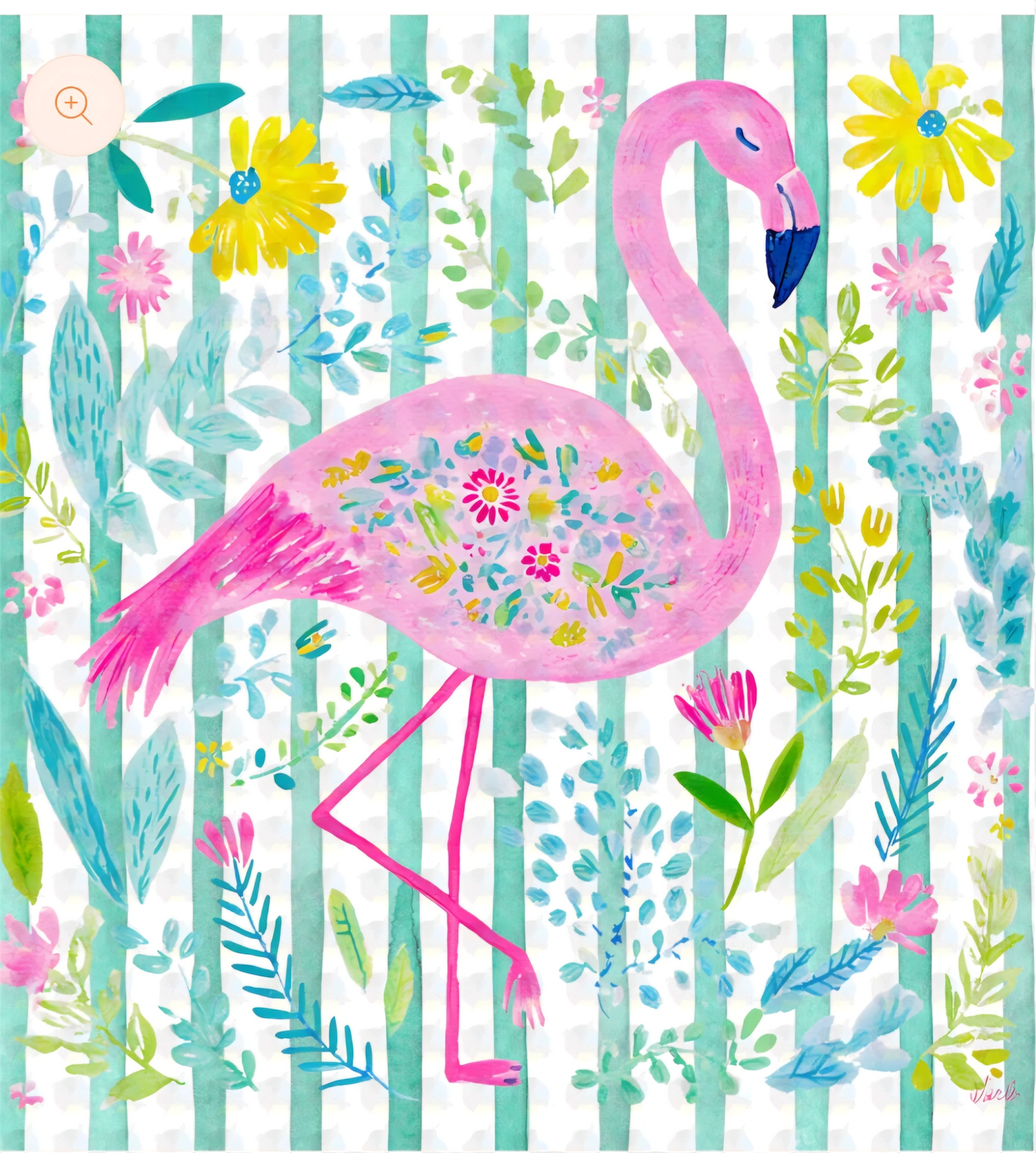 GLITTER FLAMINGO (2 TRANSFERS AVAIALBLE FOR PRESSING)
