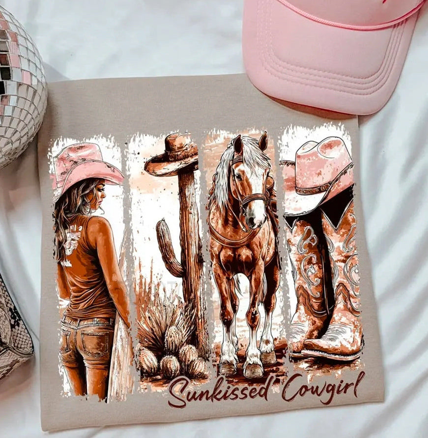 SUNKISSED COWGIRL (2 TRANSFERS AVAILABLE FOR THIS PRODUCT)