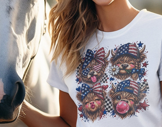 PATRIOTIC COWS (1 TRANSFER AVAILABLE FOR PRESSING)