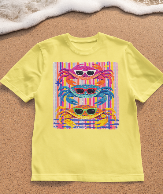 3 GLITTER CRABS (2 TRANSFERS AVAILABLE FOR PRESSING)