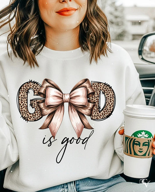 Glitter God is Good Leopard (2 Transfers available for pressing) NuKustomz Transfers