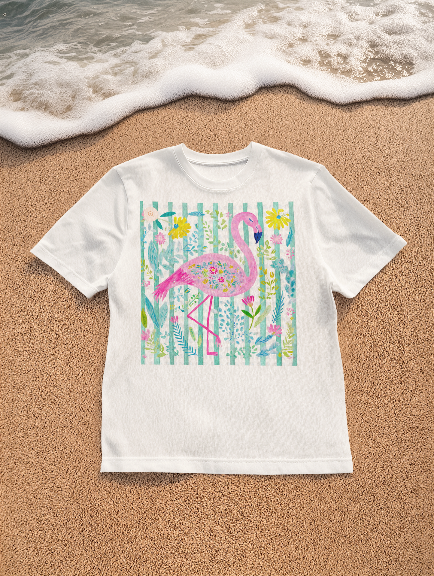 GLITTER FLAMINGO (2 TRANSFERS AVAIALBLE FOR PRESSING)