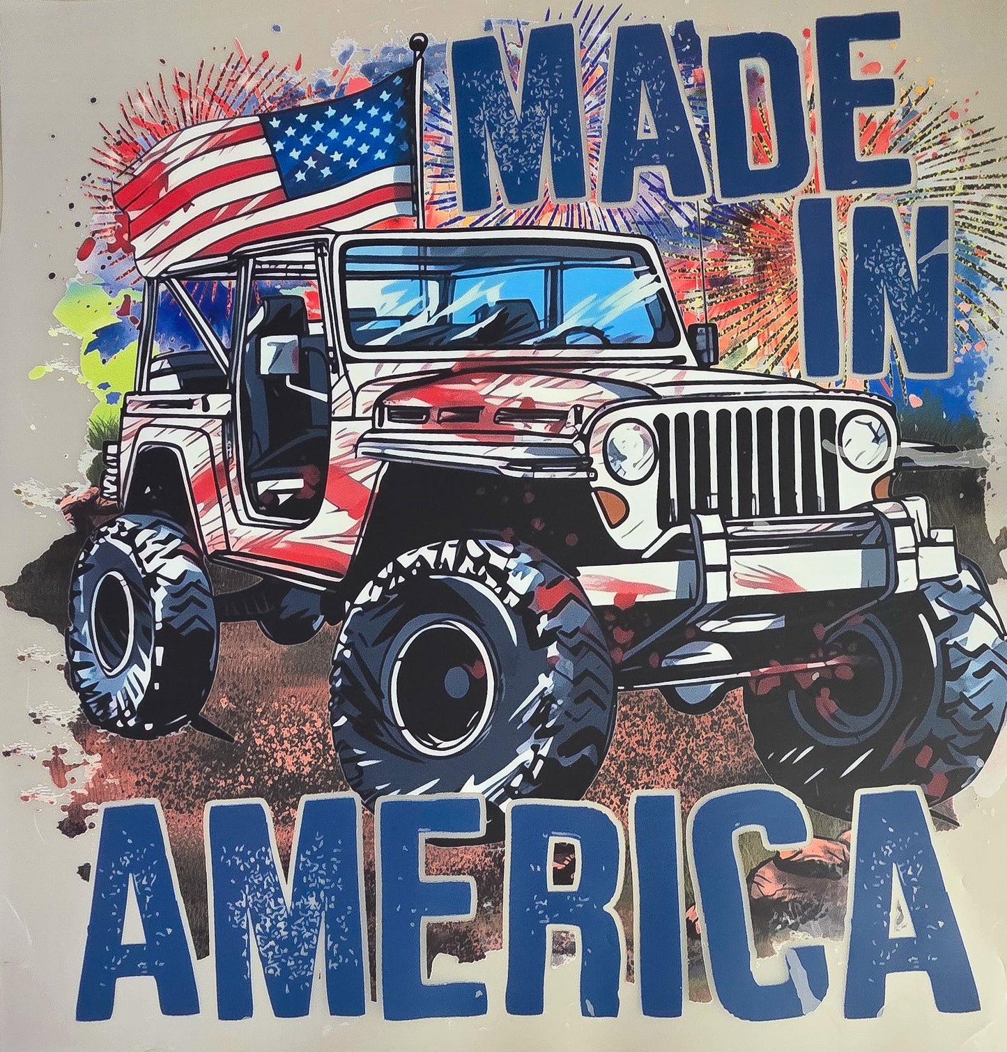 MADE IN AMERICA (1 TRANSFER AVAILABLE FOR PRESSING)