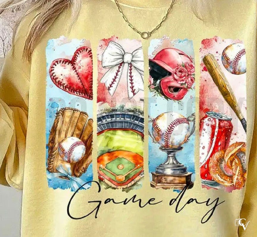 Game Day Baseball Theme (2 Transfers available for pressing)