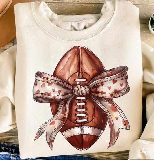 Football and Bow (2 Transfers available for pressing)