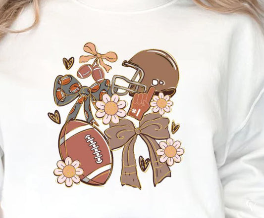 Football and Bows (3 Transfers available for pressing)