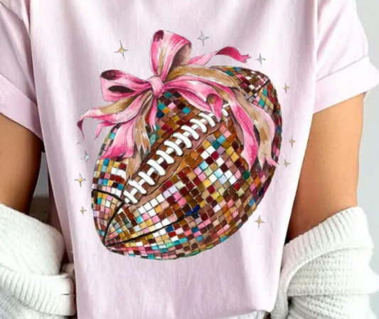 Football with Pink Bow T-Shirt  image 0