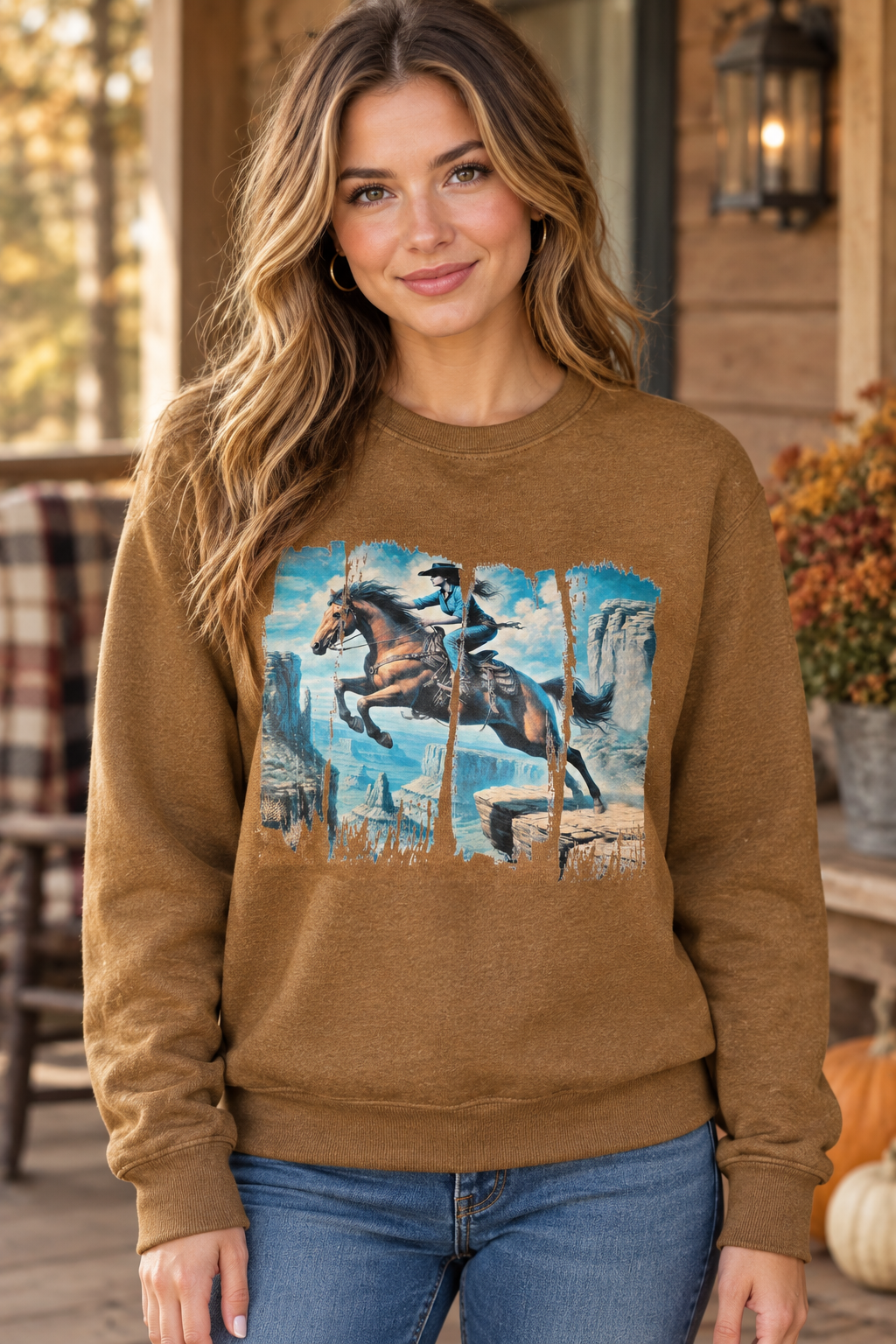 Cowgirl and Horse