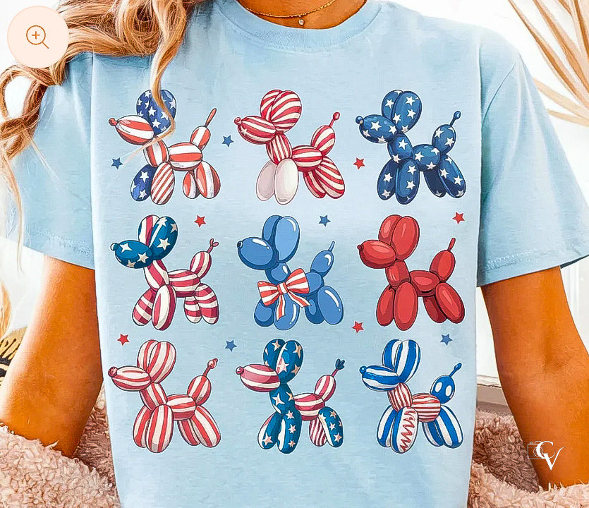 Ballon Patriotic Dogs image 0