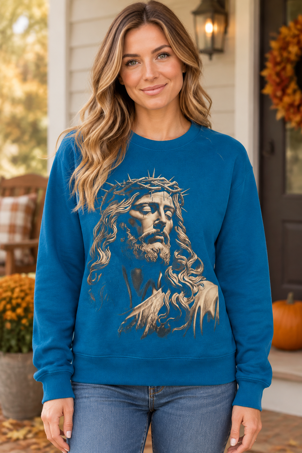 Jesus blue