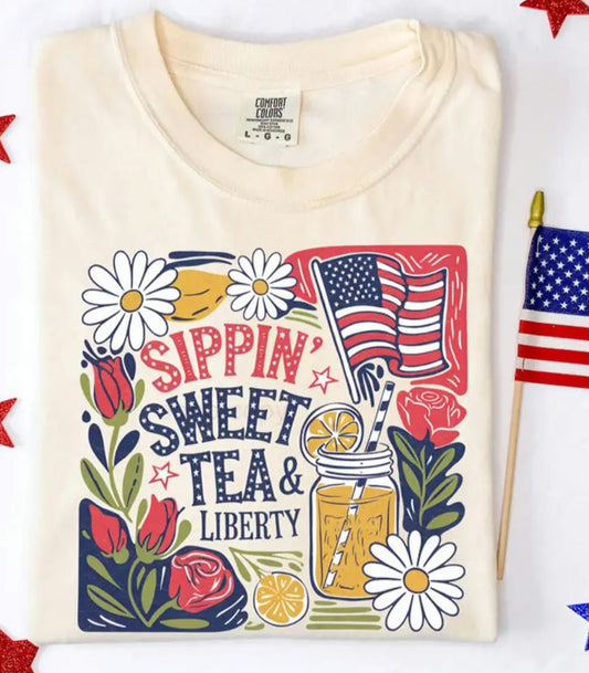 Sippin Sweet Tea & Liberty (2 TRANSFERS AVAILABLE FOR THIS PRODUCT) 4/15/26
