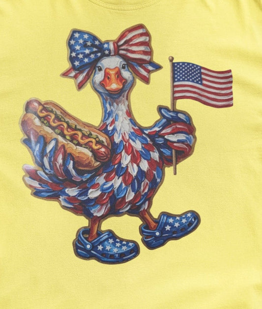 PATRIOTIC GOOSE (1 TRANSFER AVAILABLE FOR PRESSING)