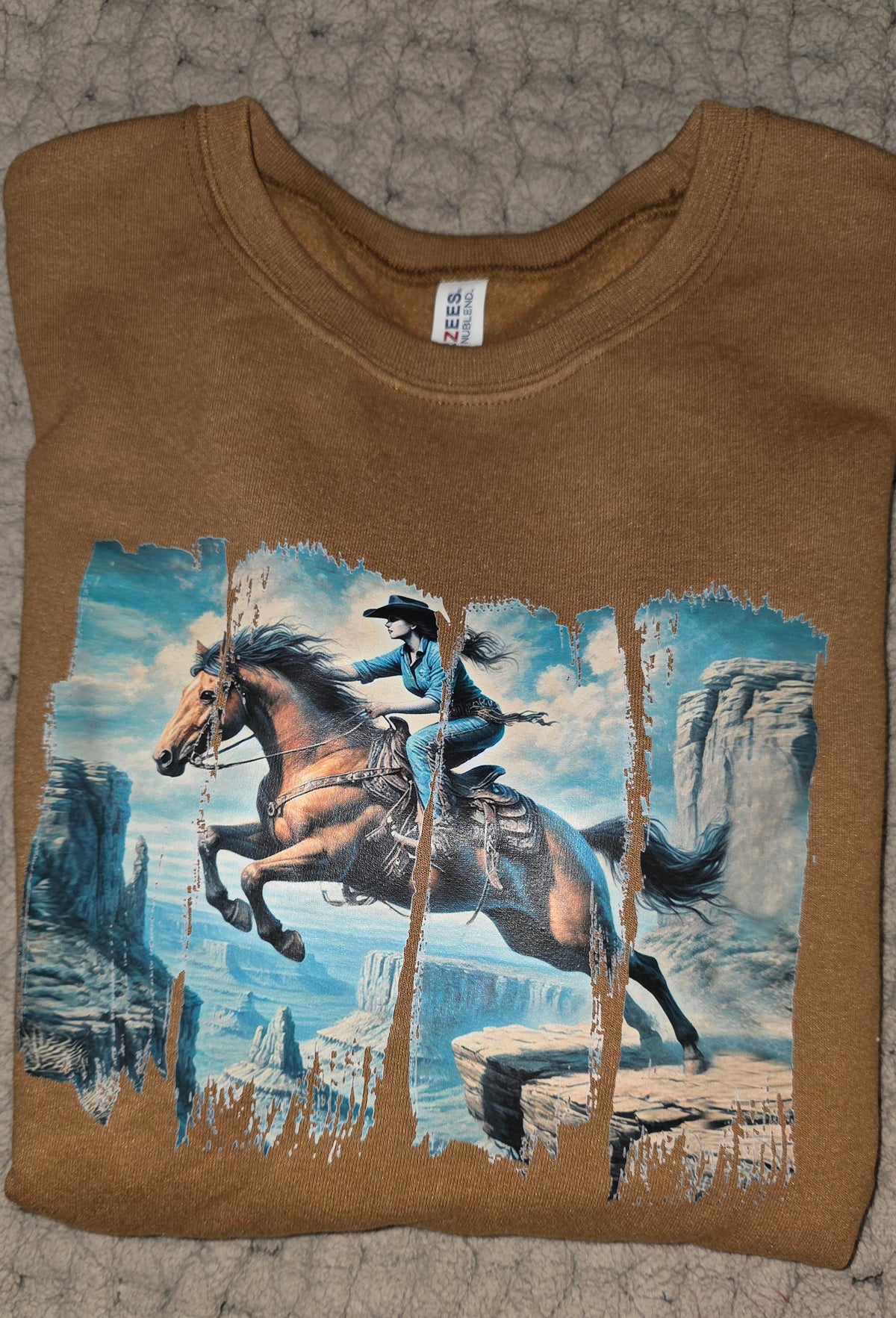 Cowgirl and Horse C&W