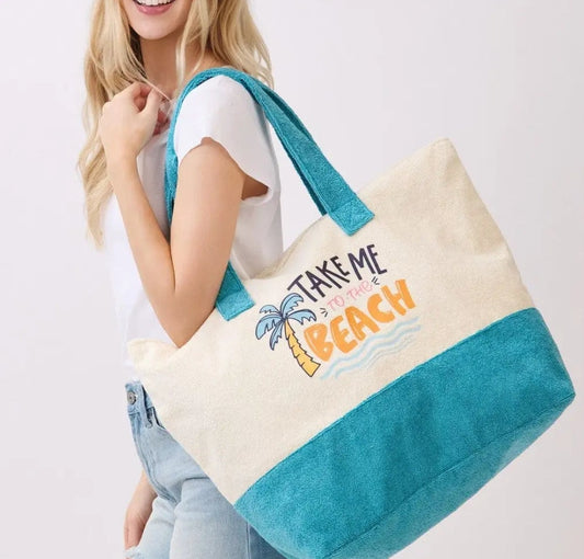 Take Me to the Beach Terry Tote 3/7/26 RTS