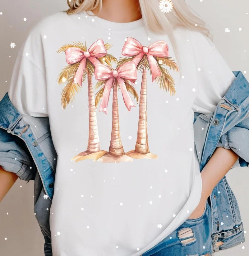 Pink Palm Trees (8 TRANSFERS AVAILABLE FOR THIS PRODUCT) 3/16/26 RTS