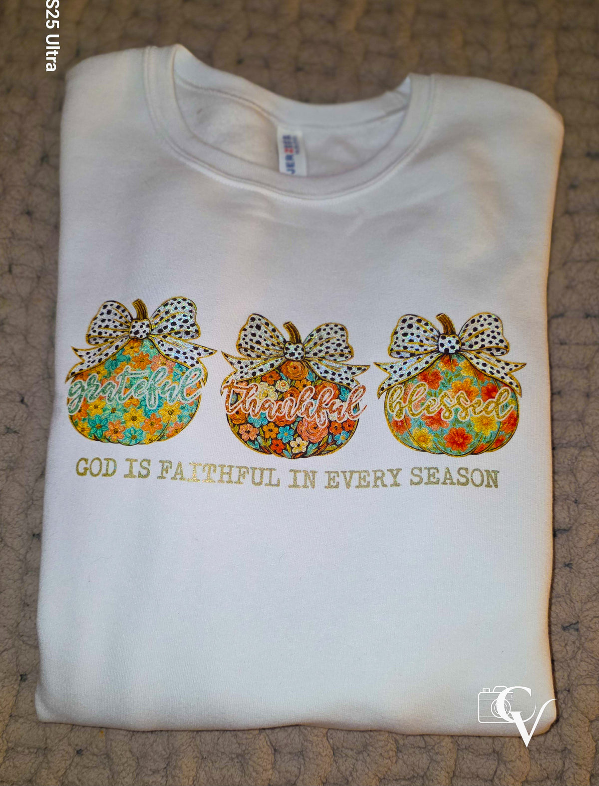 God is Faithful in Every Season.  Fall Crewneck