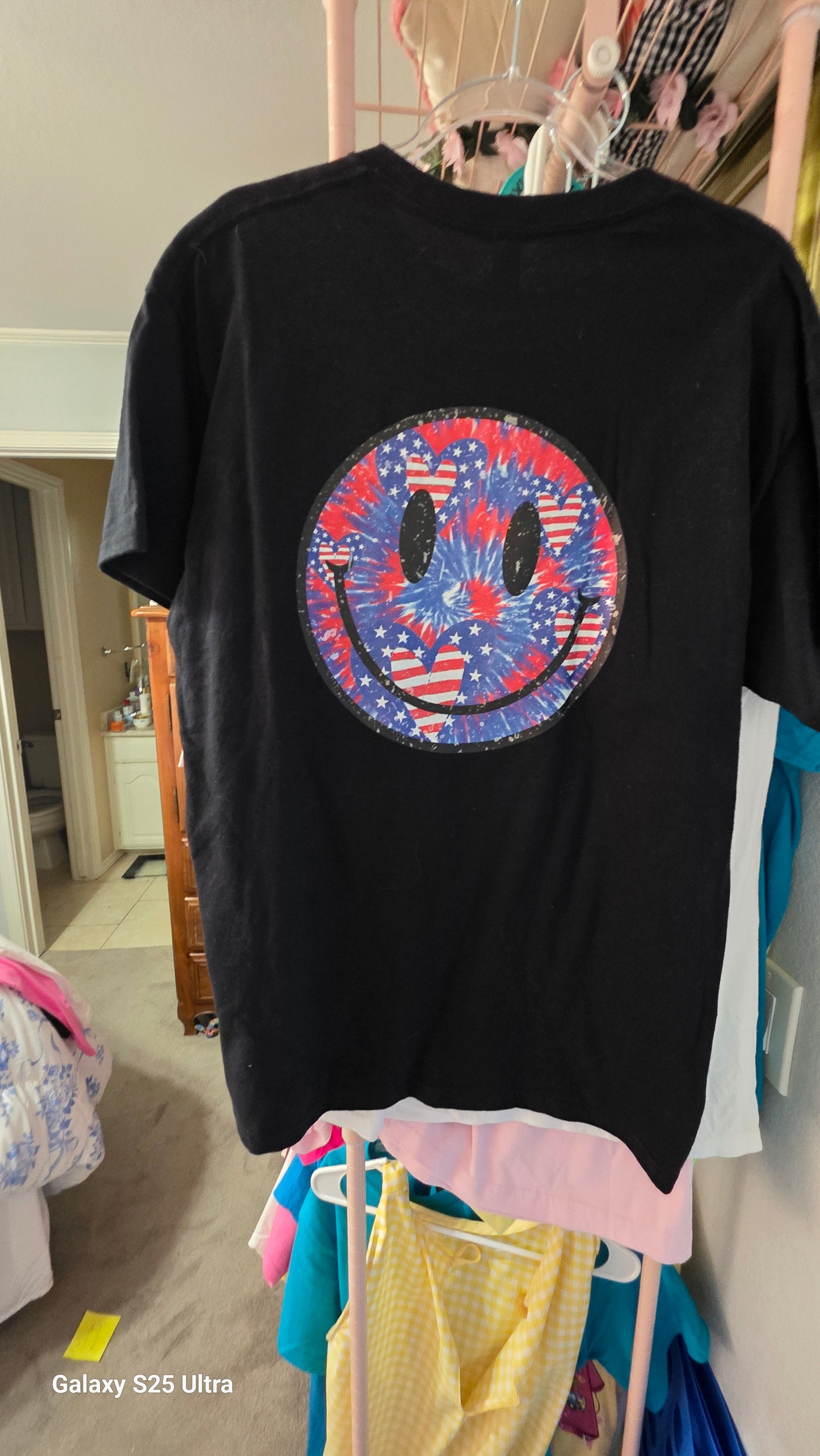 Patriotic Smiley Back and Front Pocket