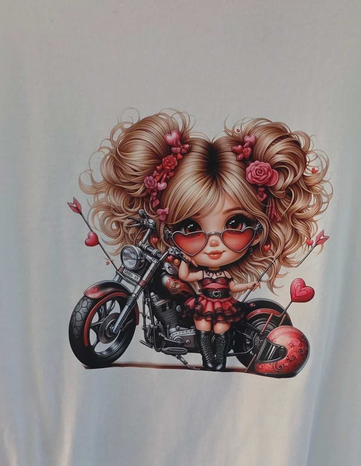 Cool Girl with Hearts