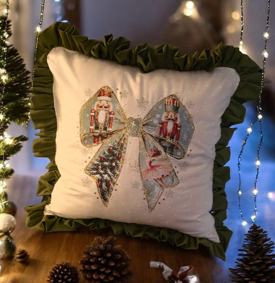 Christmas Bow Pillow